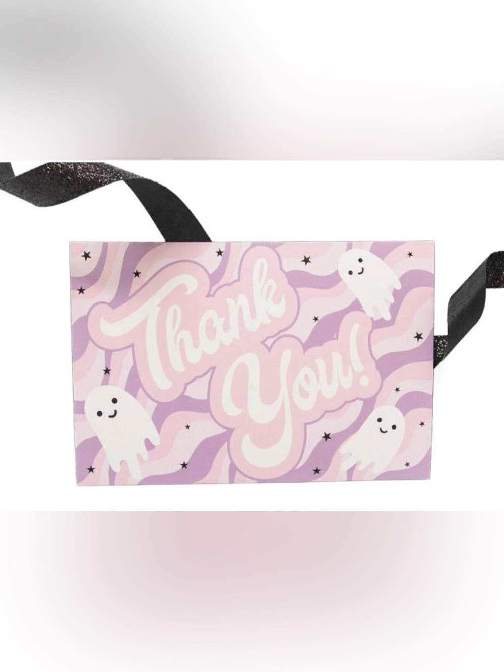 20 12โ x 15.5โ Ghost Poly Mailers & 20 4โ x 6โ Thank You Ghost Halloween Combo - Picture 4 of 5